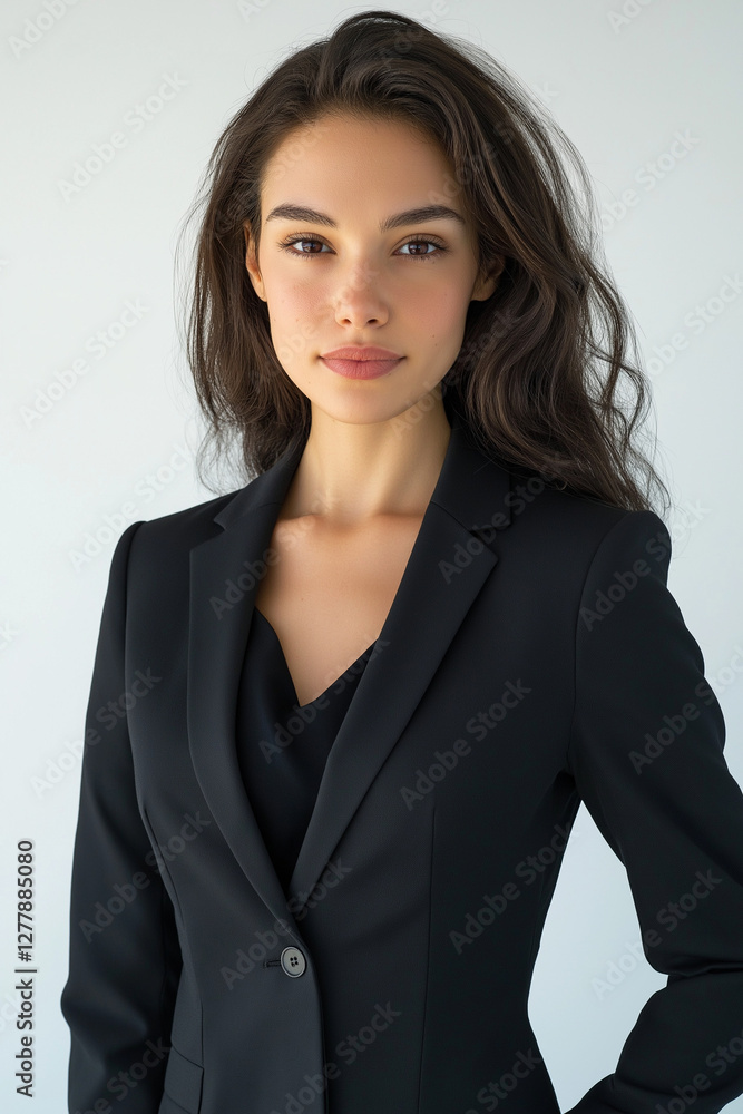 Portrait of a Young Businesswoman in Black Blazer Portrait of a Young Businesswoman in Black Blazer