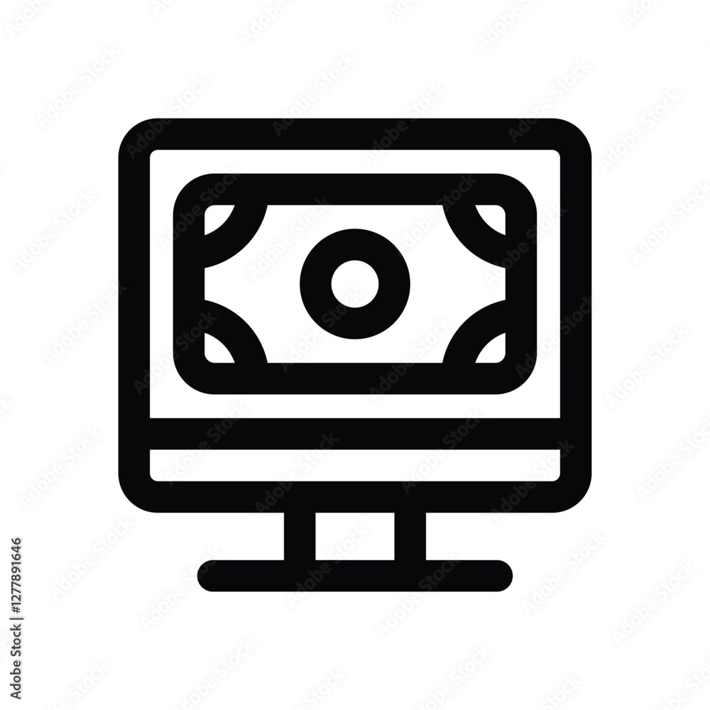 computer line icon. Clean and minimalist vector icon for websites, mobile apps, presentations, and logos. Fully scalable and customizable for any project. computer line icon. Clean and minimalist vector icon for websites, mobile apps, presentations, and logos. Fully scalable and customizable for any project.