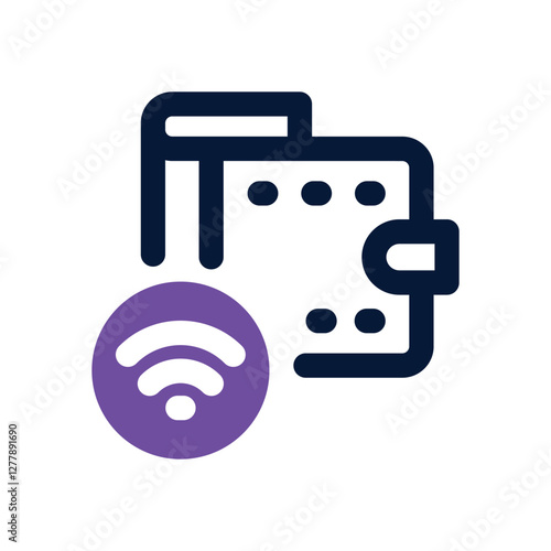 ewallet dual tone icon. Sleek and modern vector icon for websites, mobile apps, marketing materials, and corporate design. Fully scalable and ready to use.