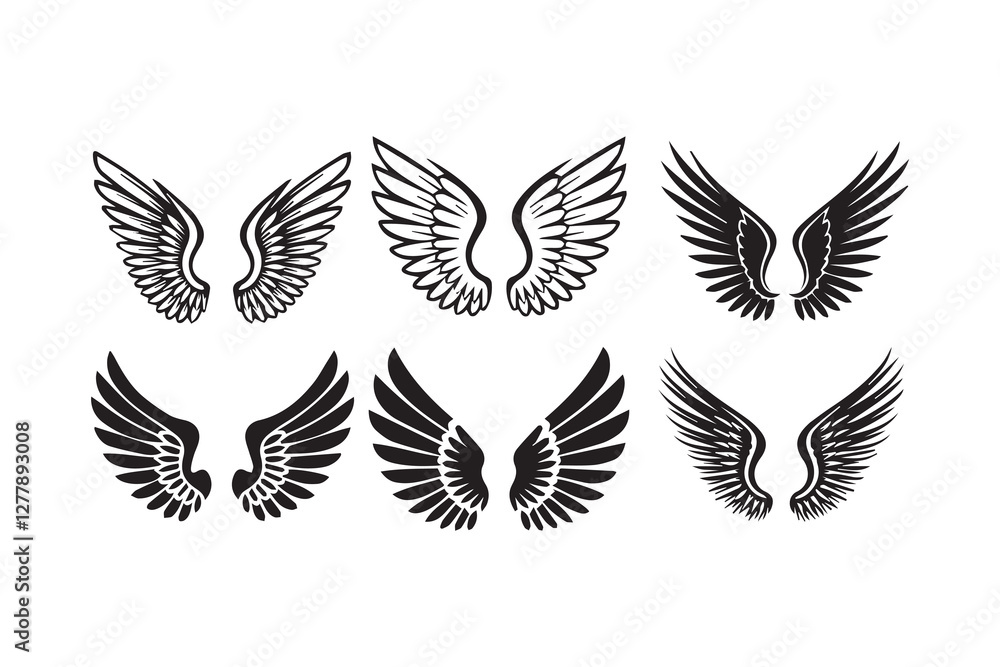 Angel Wings Illustration vector Angel Wings Illustration vector