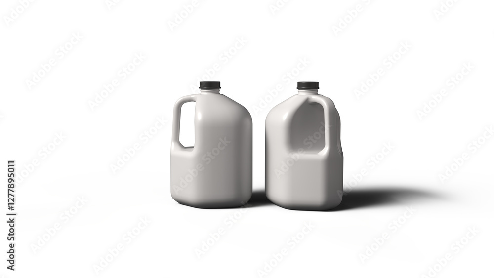 3d renderd Gallon jugs bottle isolated image 3d renderd Gallon jugs bottle isolated image