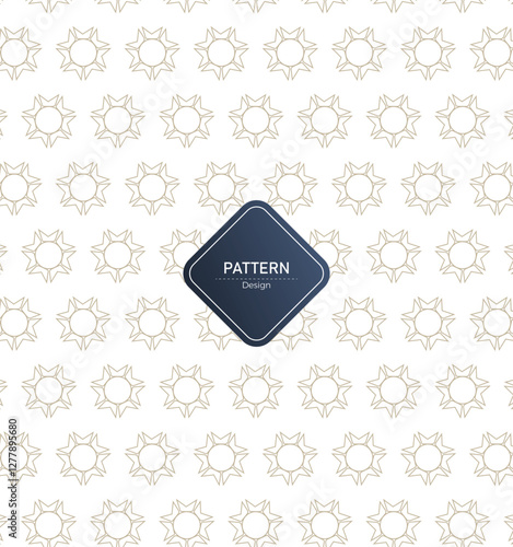 Seamless pattern with geometric pattern