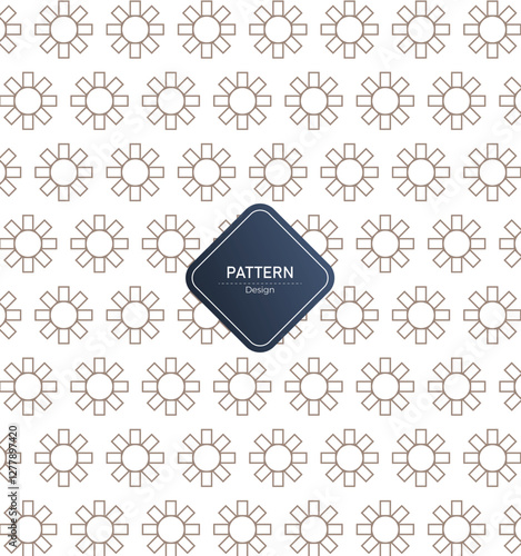 Vector seamless beige pattern with white drops