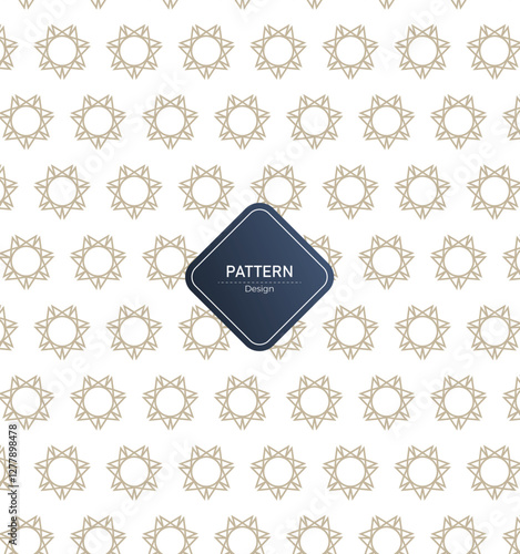 Abstract geometric background with flower shape pattern