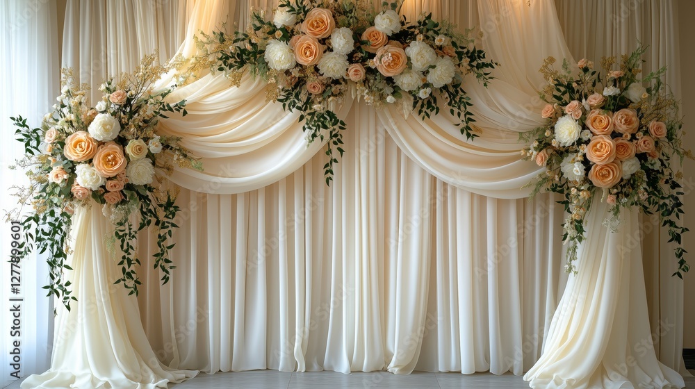 Flower background for romantic wedding Flower background for romantic wedding