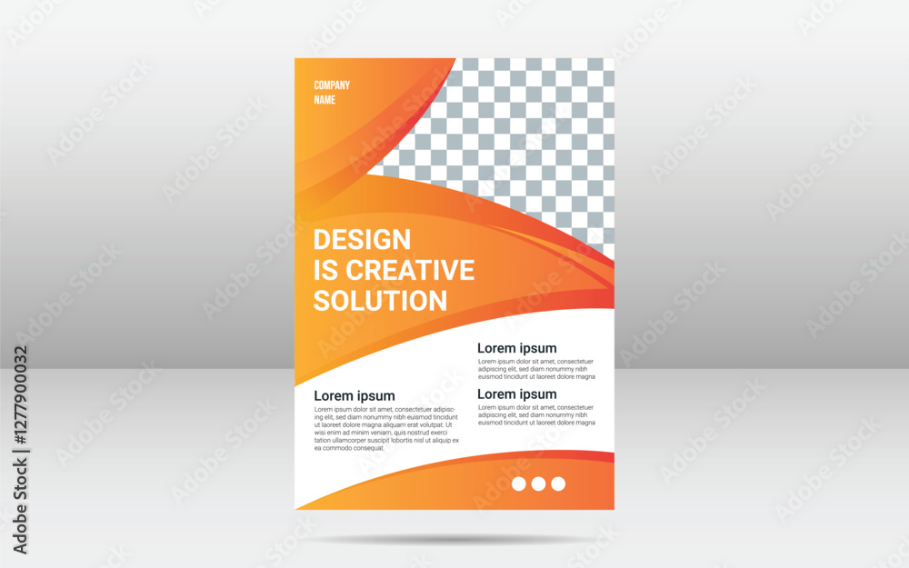 Fototapeta premium Modern Corporate Flyer Design Template