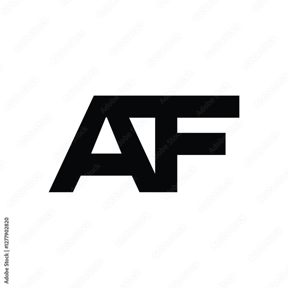 AF monogram logo design letter text name symbol monochrome logotype alphabet character simple logo AF monogram logo design letter text name symbol monochrome logotype alphabet character simple logo
