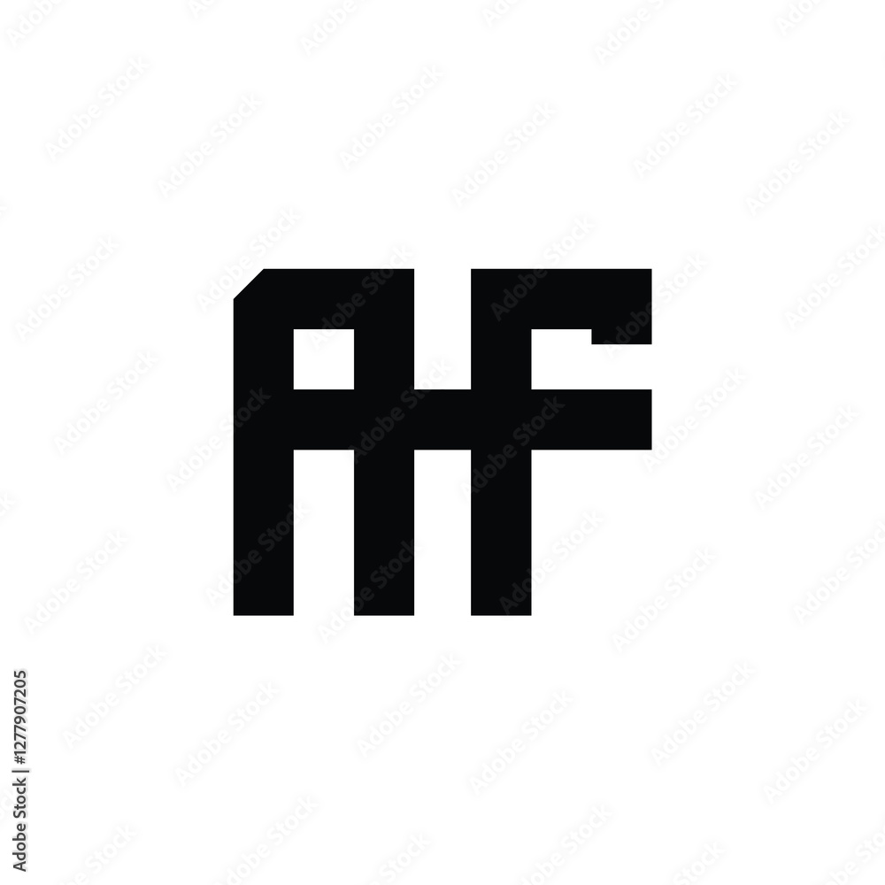 AF monogram logo design letter text name symbol monochrome logotype alphabet character simple logo AF monogram logo design letter text name symbol monochrome logotype alphabet character simple logo