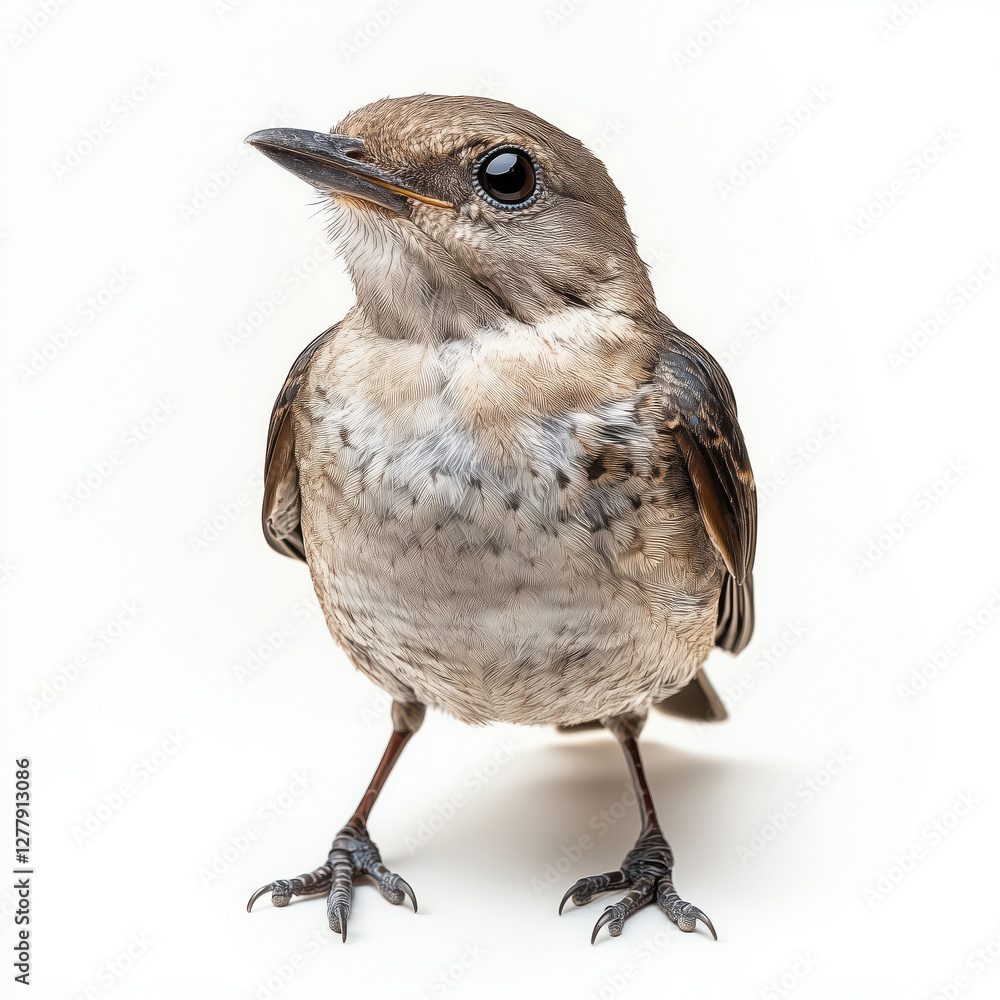 Fototapeta premium Bird isolated on white background.
