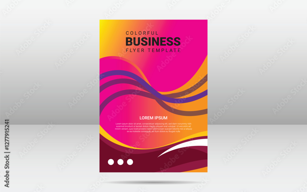 Naklejka premium Corporate business flyer design template