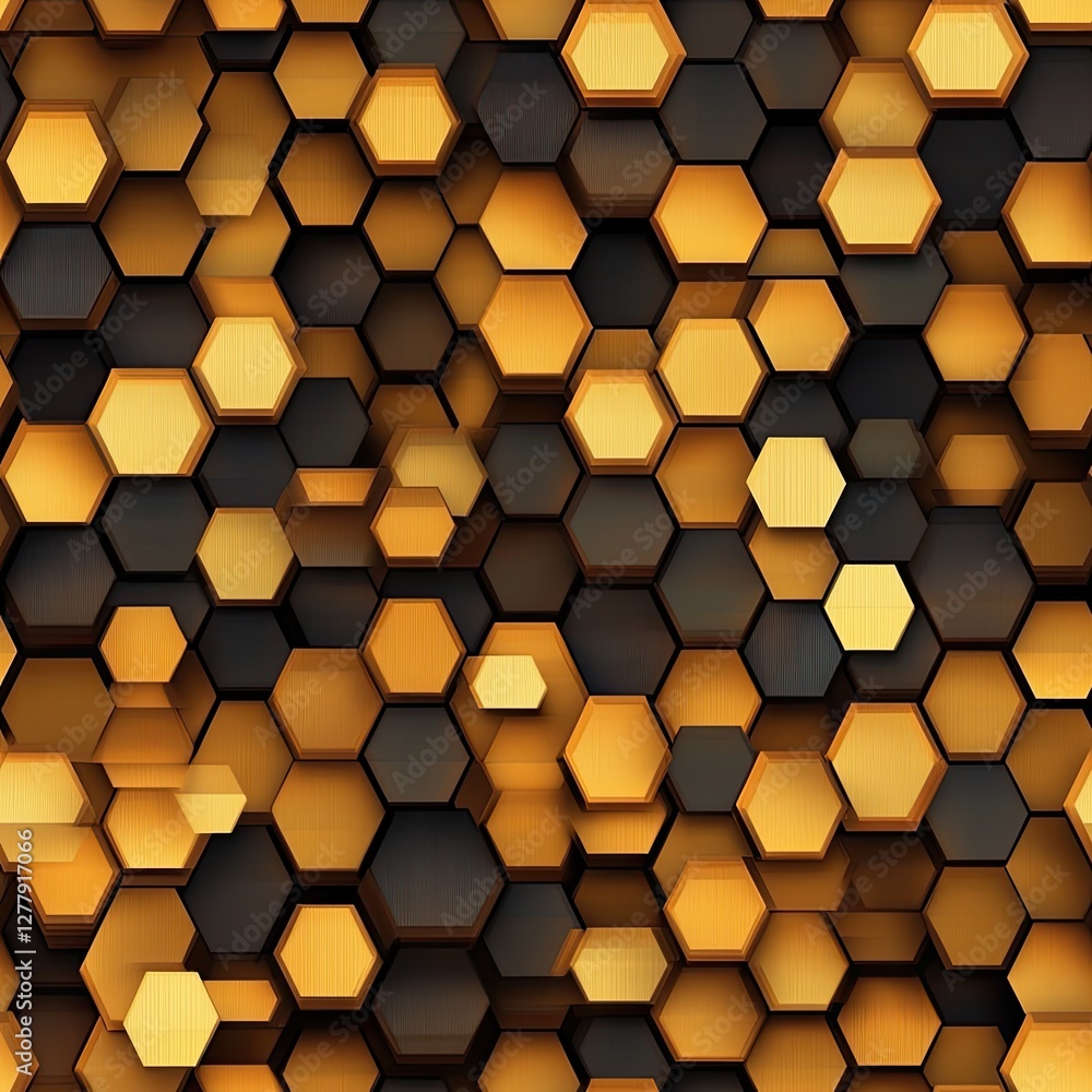 Seamless Honeycomb Pattern Abstract Triangles in a Geometric Design Seamless Honeycomb Pattern Abstract Triangles in a Geometric Design