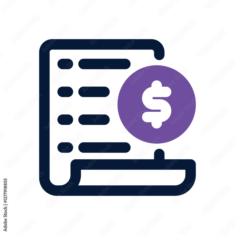 bill dual tone icon. Sleek and modern vector icon for websites, mobile apps, marketing materials, and corporate design. Fully scalable and ready to use. bill dual tone icon. Sleek and modern vector icon for websites, mobile apps, marketing materials, and corporate design. Fully scalable and ready to use.