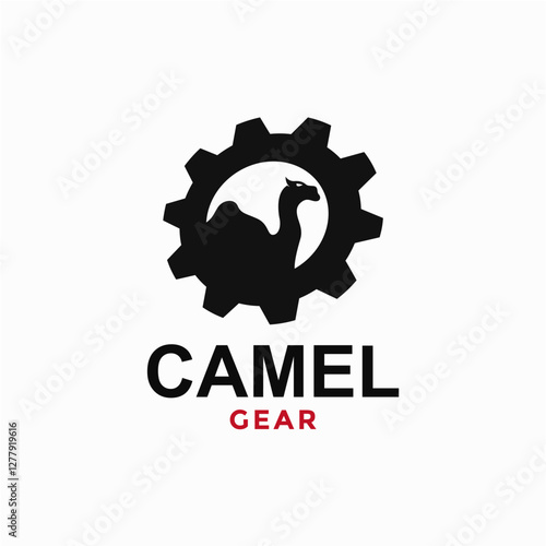 camel and gear simple logo