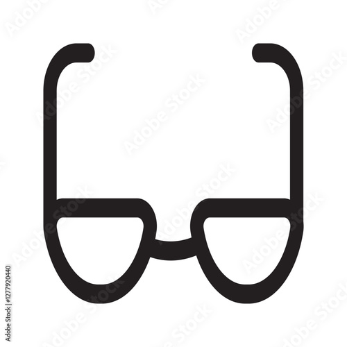  minimalist line-style pair of glasses, representing vision enhancement and stylish eyewear.