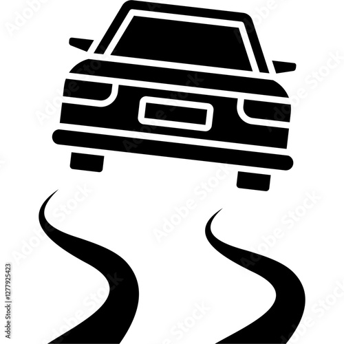 Slippery Road Icon