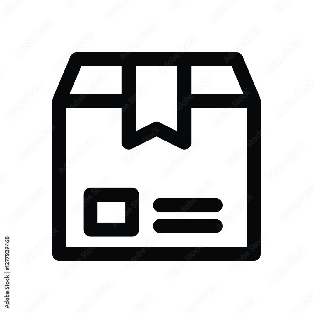 package box line icon. Clean and minimalist vector icon for websites, mobile apps, presentations, and logos. Fully scalable and customizable for any project. package box line icon. Clean and minimalist vector icon for websites, mobile apps, presentations, and logos. Fully scalable and customizable for any project.