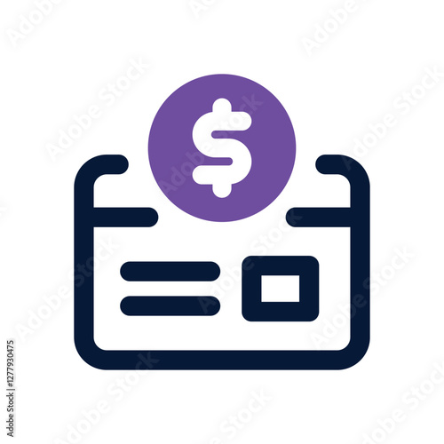 payment method dual tone icon. Sleek and modern vector icon for websites, mobile apps, marketing materials, and corporate design. Fully scalable and ready to use.