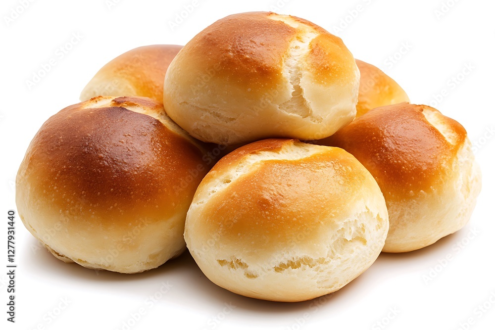 Bread rolls on a white background. Shallow depth of field. Bread rolls on a white background. Shallow depth of field.