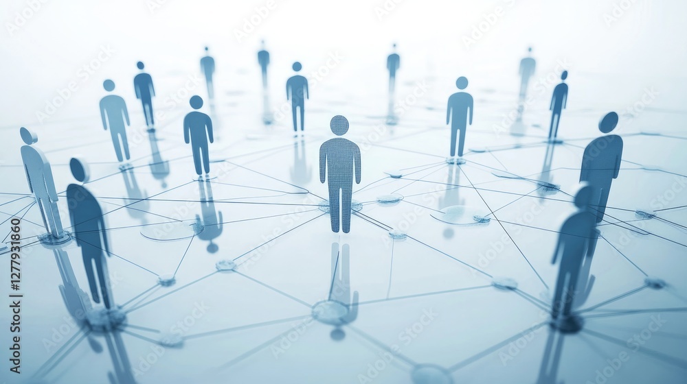 Global Network, Interconnected People in a Digital World Global Network, Interconnected People in a Digital World