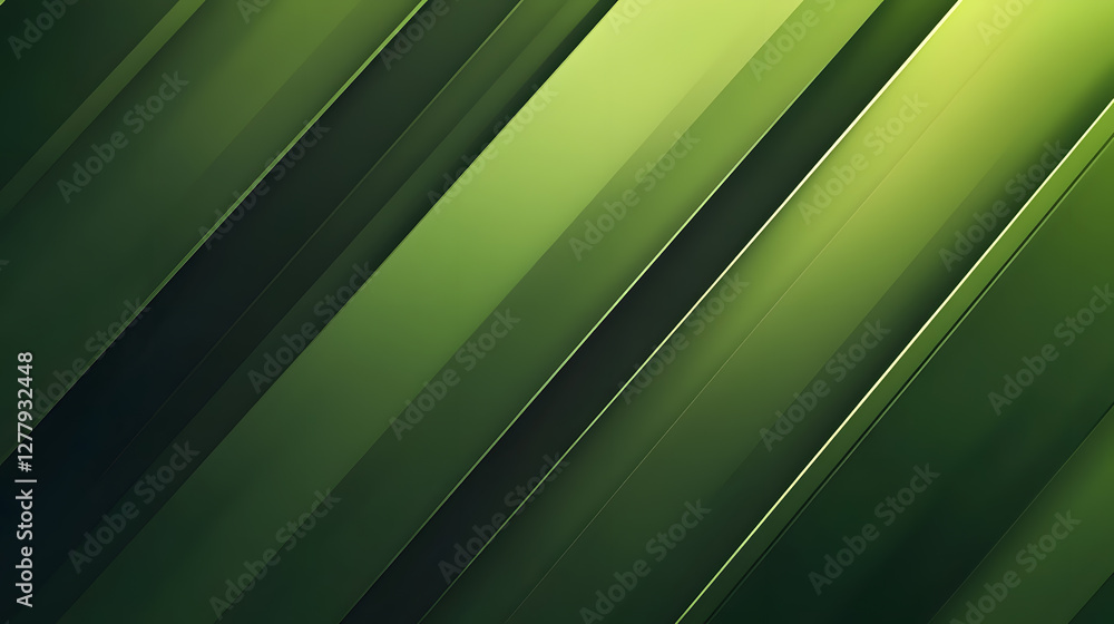 Fototapeta premium Abstract Green Diagonal Stripes, Modern Background Design 