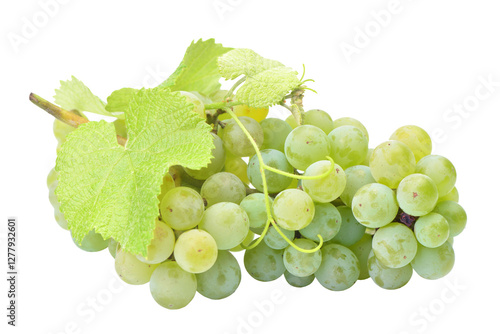 Obraz na płótnie Bunch of green grapes isolated w salonie