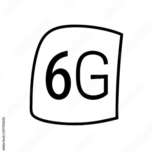 6G Icon Vector pictogram