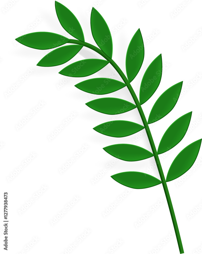 Obraz premium 3d Jungle Leaf