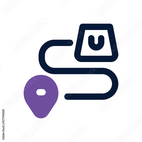 tracking dual tone icon. Sleek and modern vector icon for websites, mobile apps, marketing materials, and corporate design. Fully scalable and ready to use.