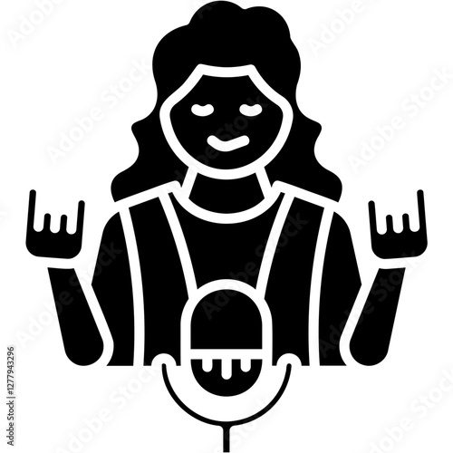 Rocker Singer Icon