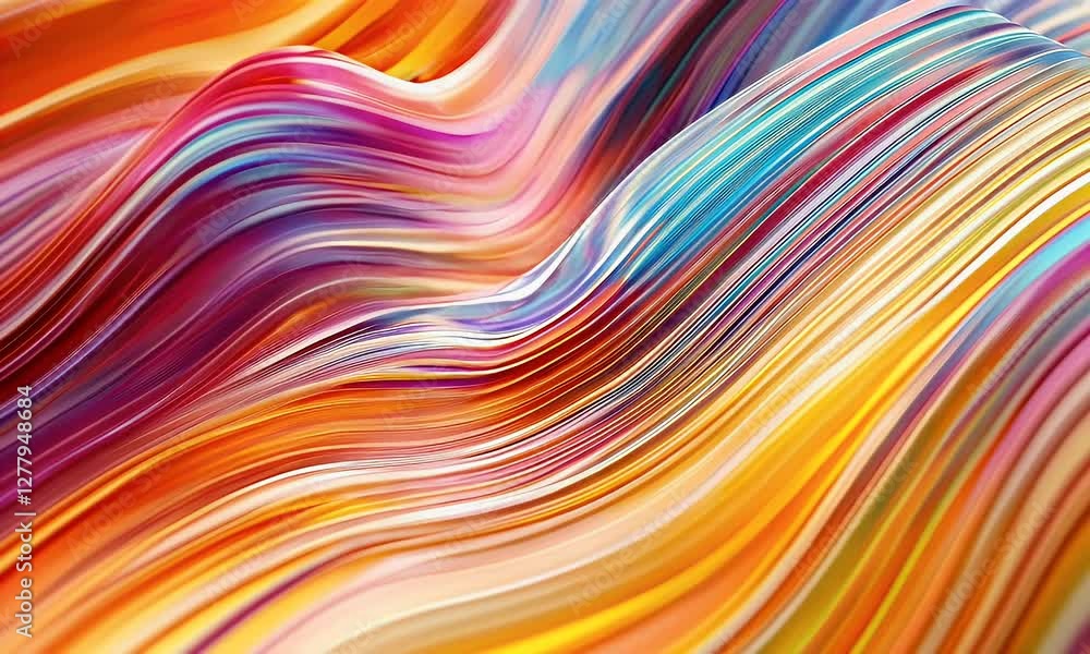 Vibrant abstract waves of color flowing together, creating a dynamic visual experience (1) Vibrant abstract waves of color flowing together, creating a dynamic visual experience (1)