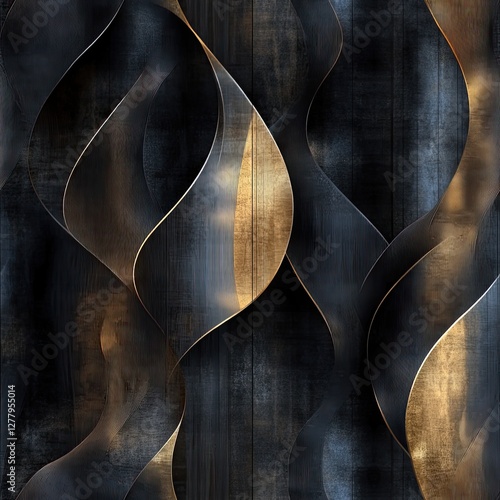 Velvet Burnout Shimmering Overlay Seamless Pattern Design for Luxurious Textiles