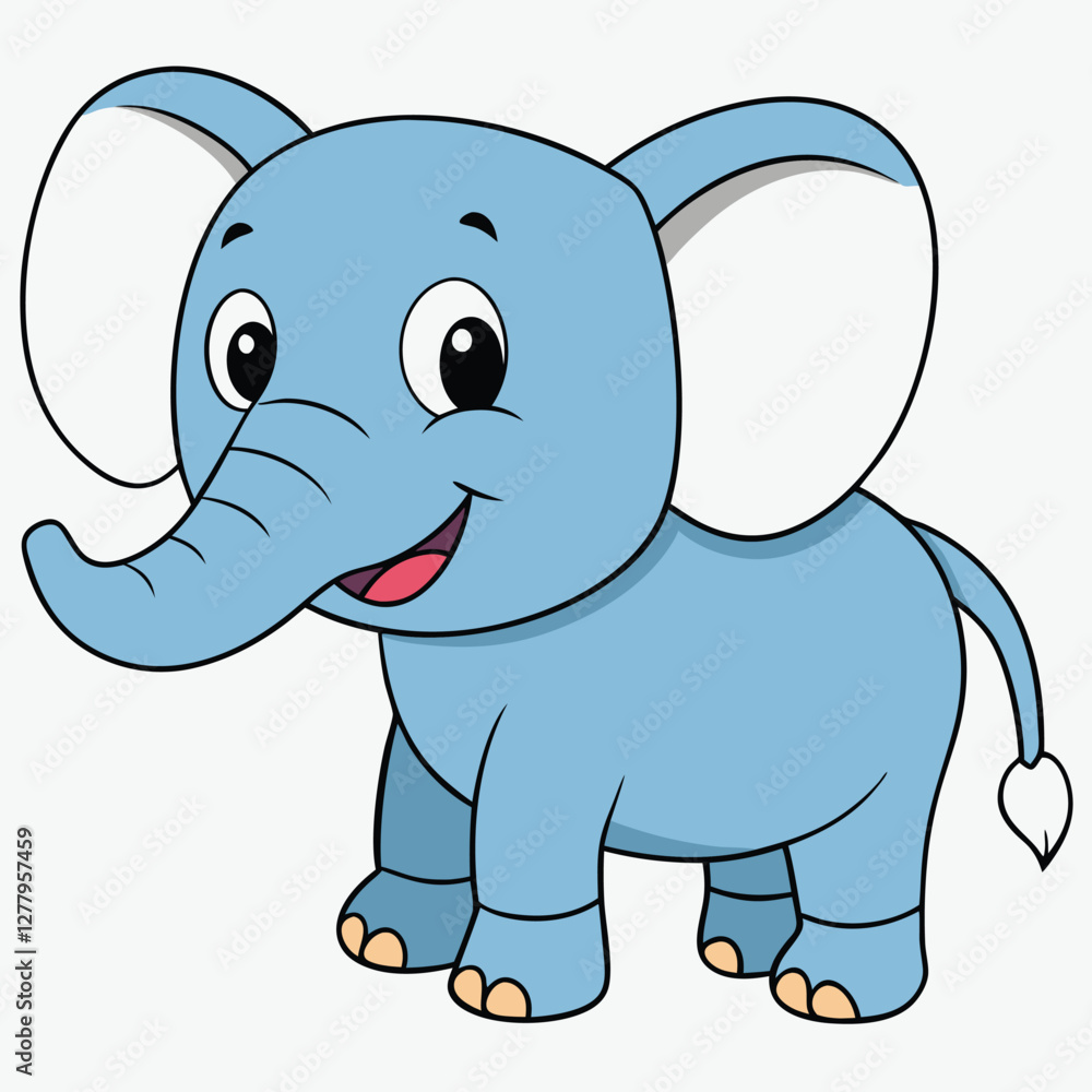 Fototapeta premium cartoon elephant cartoon