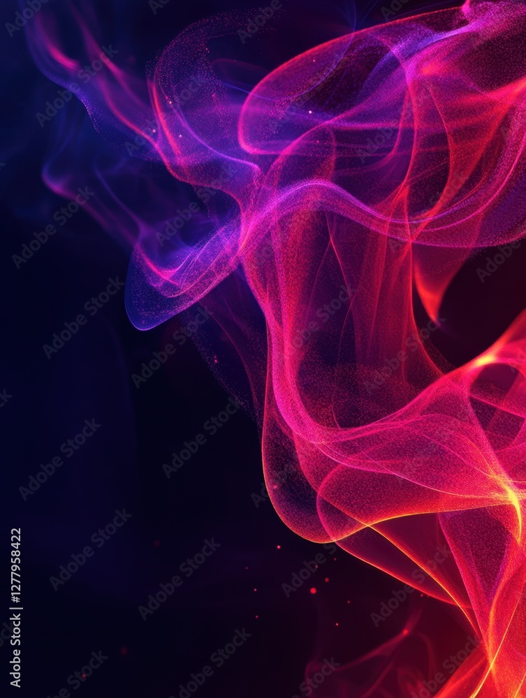 Abstract digital art with vibrant flowing lines of pink and purple energy on a dark background creating a dynamic and modern visual effect Abstract digital art with vibrant flowing lines of pink and purple energy on a dark background creating a dynamic and modern visual effect