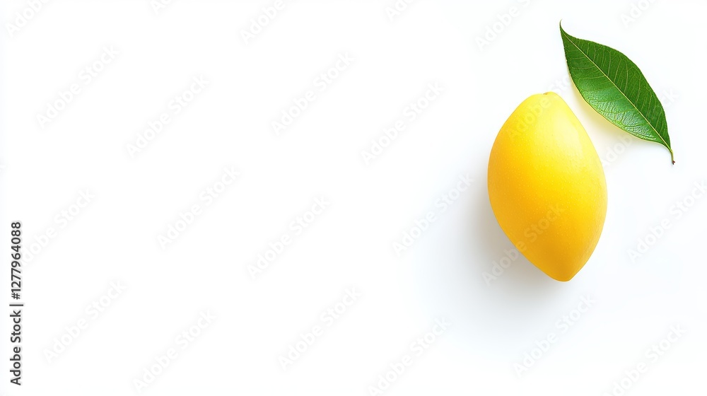 Ripe yellow mango with a green leaf on a white background. The image has been cut out, so you can easily add it to your own designs. Ripe yellow mango with a green leaf on a white background. The image has been cut out, so you can easily add it to your own designs.
