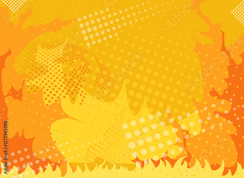 幾何学　背景　炎　放射状　フレーム