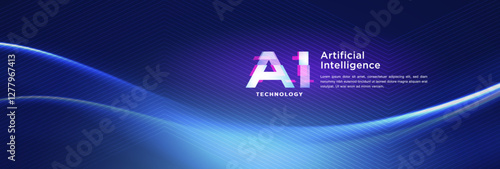 The concept of AI artificial intelligence technology background