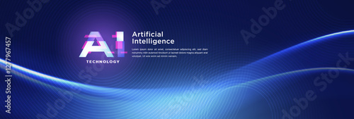 The concept of AI artificial intelligence technology background