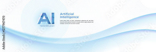 The concept of AI artificial intelligence technology background