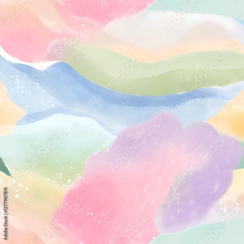 colourful background with watercolour 