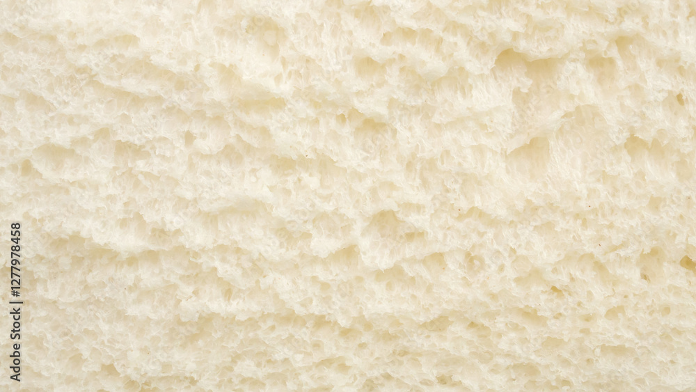 Macro bread slice texture pattern background close up Macro bread slice texture pattern background close up