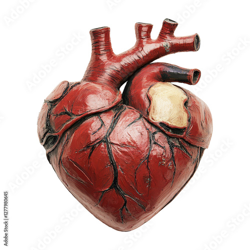 Wallpaper Mural 3d heart anatomy art indoor sculpture gallery display Torontodigital.ca