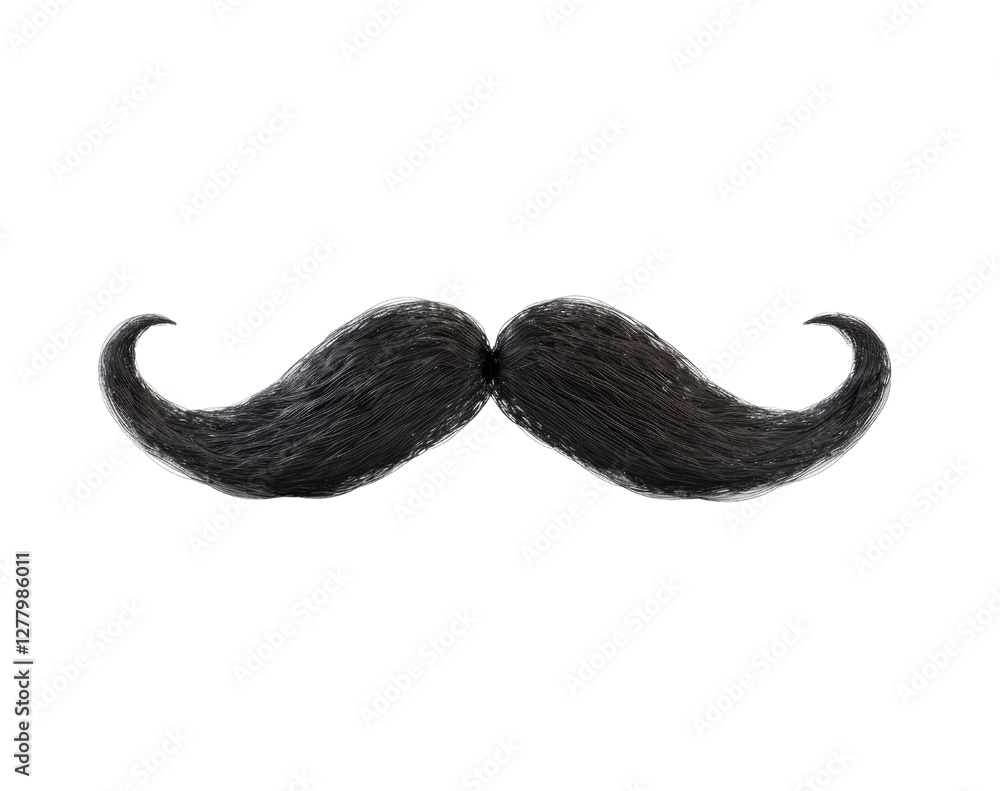 Black male mustache isolated, PNG Black male mustache isolated, PNG