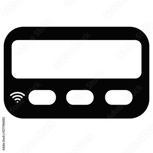 pager icon graphic design