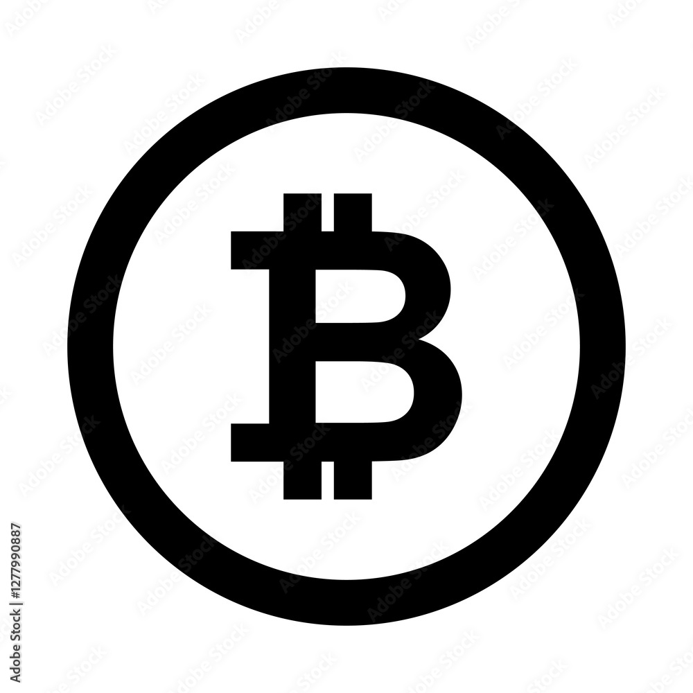 Crypto currency, bitcoin, bit coin logo. Bitcoin symbol. Flat vector illustration simple design. Crypto currency, bitcoin, bit coin logo. Bitcoin symbol. Flat vector illustration simple design.