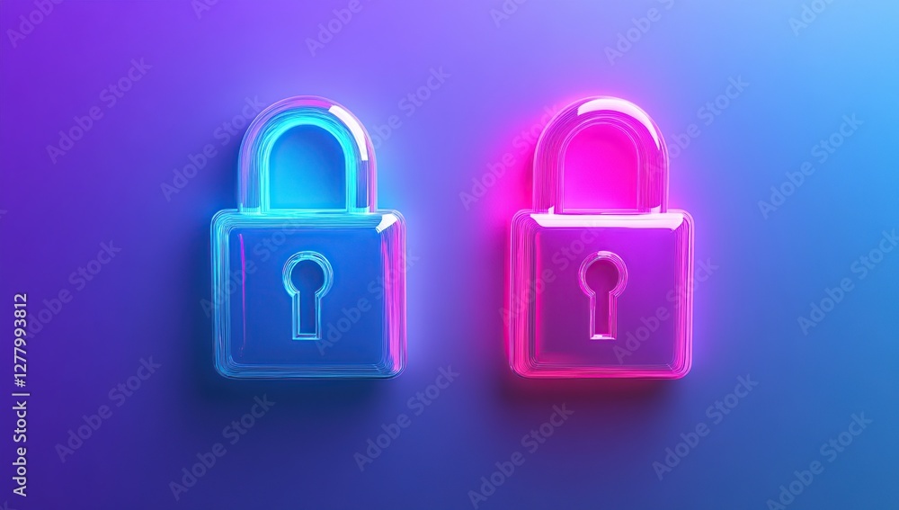 Cybersecurity: Digital Lock Icons Illuminate Data Protection Strategies Cybersecurity: Digital Lock Icons Illuminate Data Protection Strategies