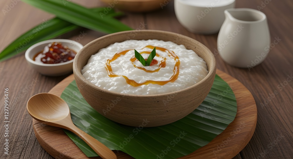 Delicious Creamy Rice Pudding with Honey Drizzle Delicious Creamy Rice Pudding with Honey Drizzle