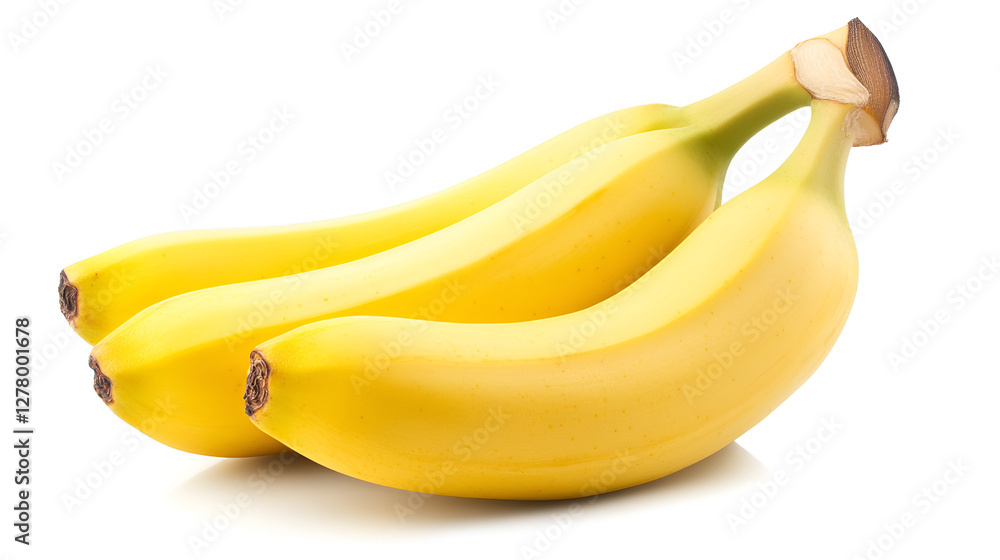 Banana isolated on white background ai generative Banana isolated on white background ai generative