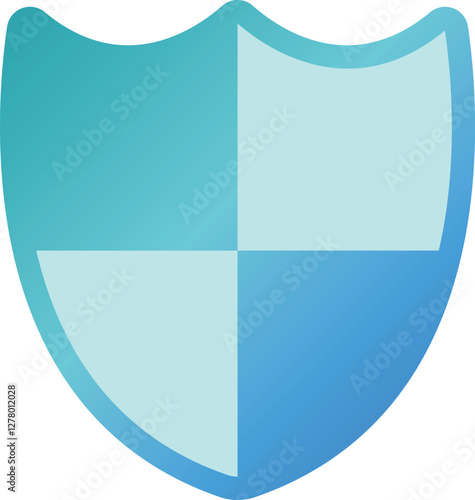 セキュリティシールド、プロテクトのアイコンイラスト