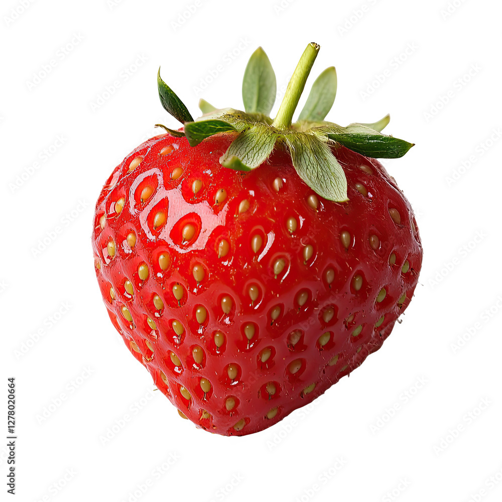 Close-up of a Vibrant, Fresh Strawberry Close-up of a Vibrant, Fresh Strawberry