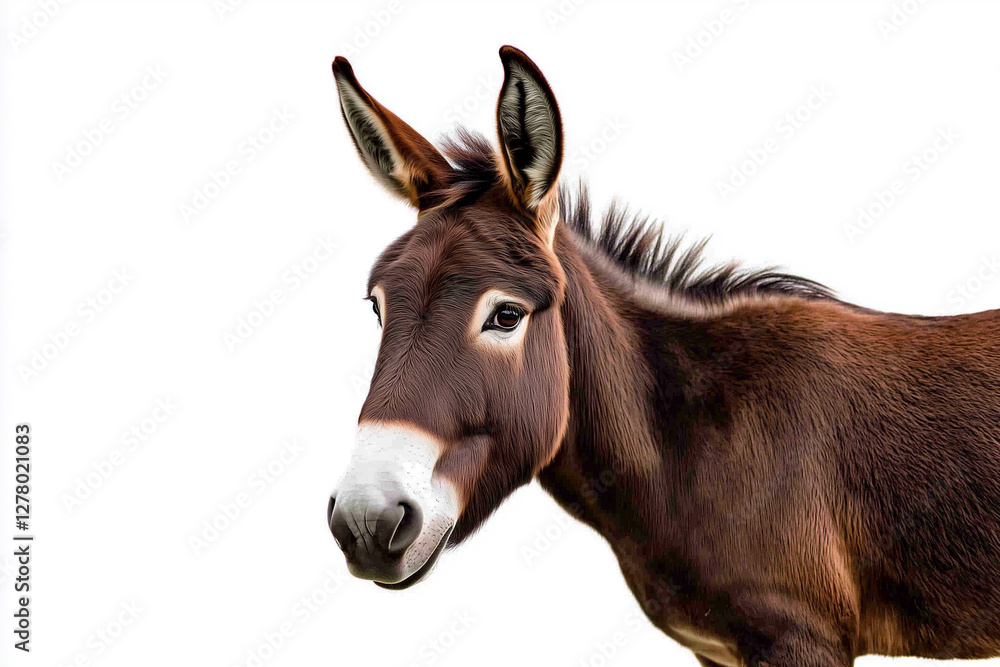 Realistic Donkey Portrait with Detailed Fur and Features
Realistic Donkey Portrait with Detailed Fur and Features